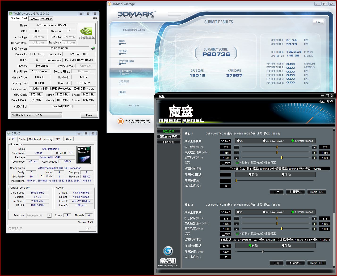 Media asset in full size related to 3dfxzone.it news item entitled as follows: Testata con 3DMark Vantage la GeForce GTX 295 a PCB unico | Image Name: news10516_2.jpg