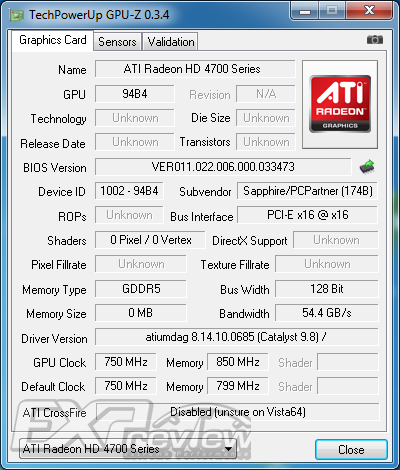 Media asset in full size related to 3dfxzone.it news item entitled as follows: Sul mercato la scheda grafica Radeon HD 4750 di Sapphire | Image Name: news11426_13.png