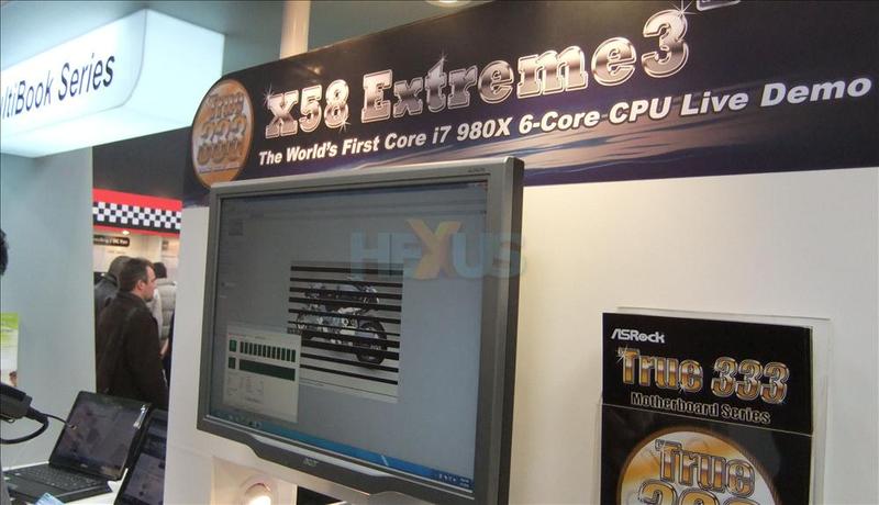 Immagine pubblicata in relazione al seguente contenuto: Da ASRock una demo con la cpu Core i7 980X Gulftown al CeBIT | Nome immagine: news12654_1.jpg