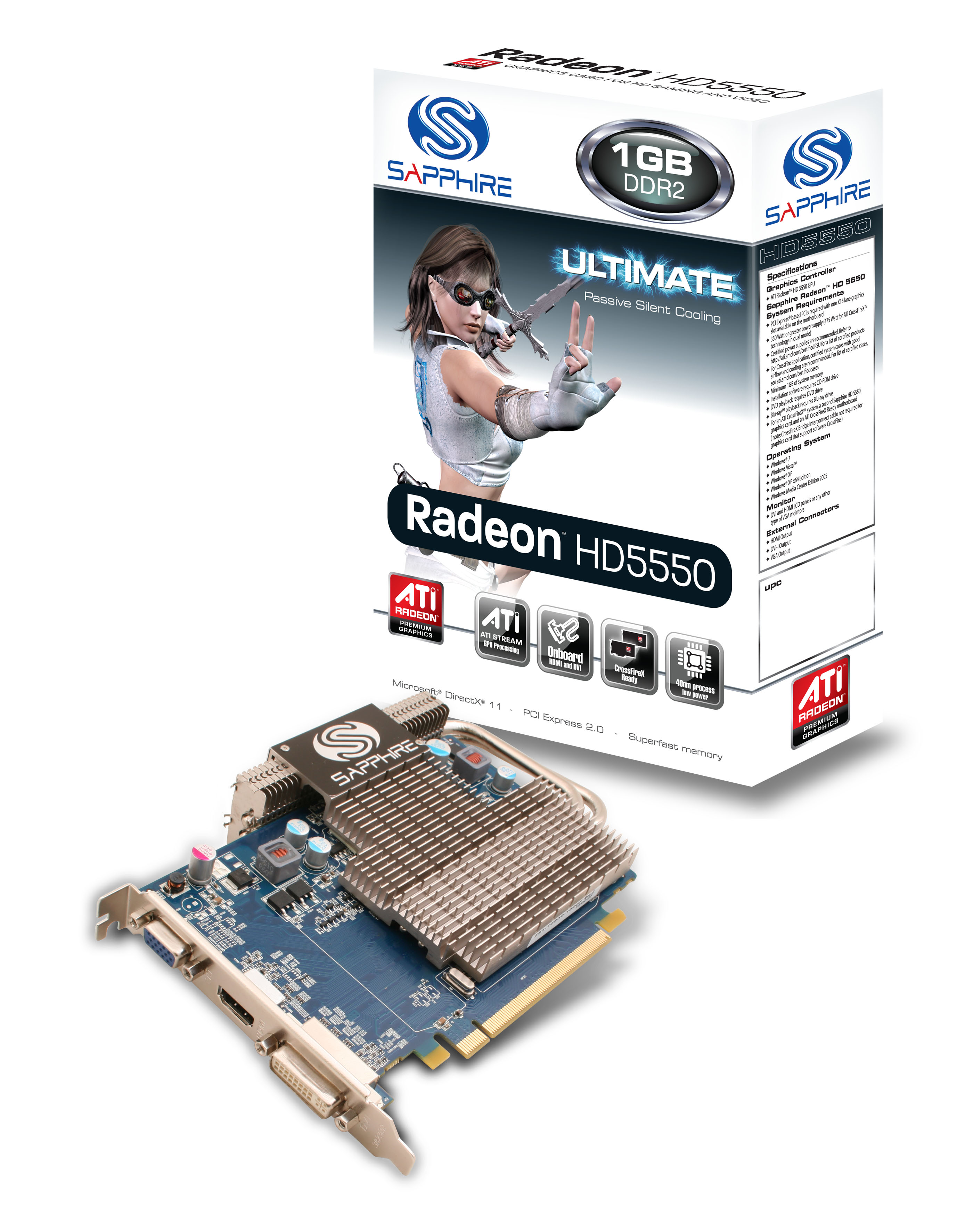 Amd 5500 драйвера. Sapphire ATI Radeon 5550.