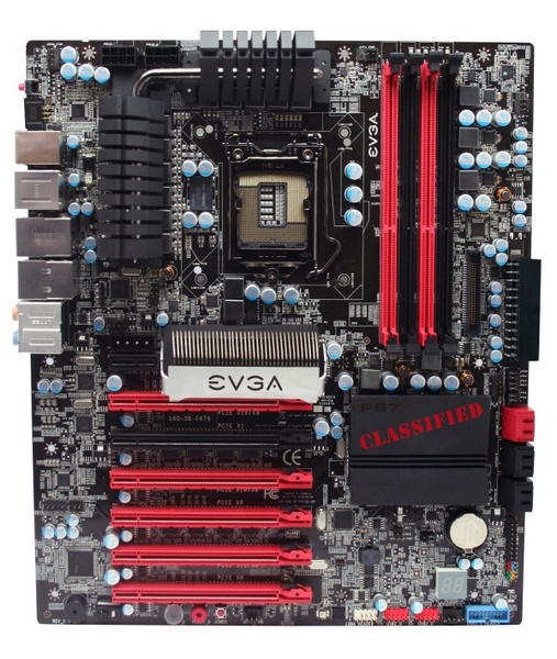 Immagine pubblicata in relazione al seguente contenuto: Sandy Bridge, la mobo EVGA P67 Classified  4-way SLI Ready | Nome immagine: news14390_1.jpg