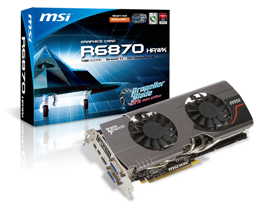 Media asset in full size related to 3dfxzone.it news item entitled as follows: MSI annuncia la video card R6870 Hawk con cooler Twin Frozr III | Image Name: news14626_1.jpg