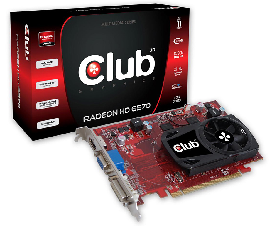 Immagine pubblicata in relazione al seguente contenuto: Club 3D commercializza la card Radeon HD 6570 1 GB DDR3 | Nome immagine: news15221_1.jpg