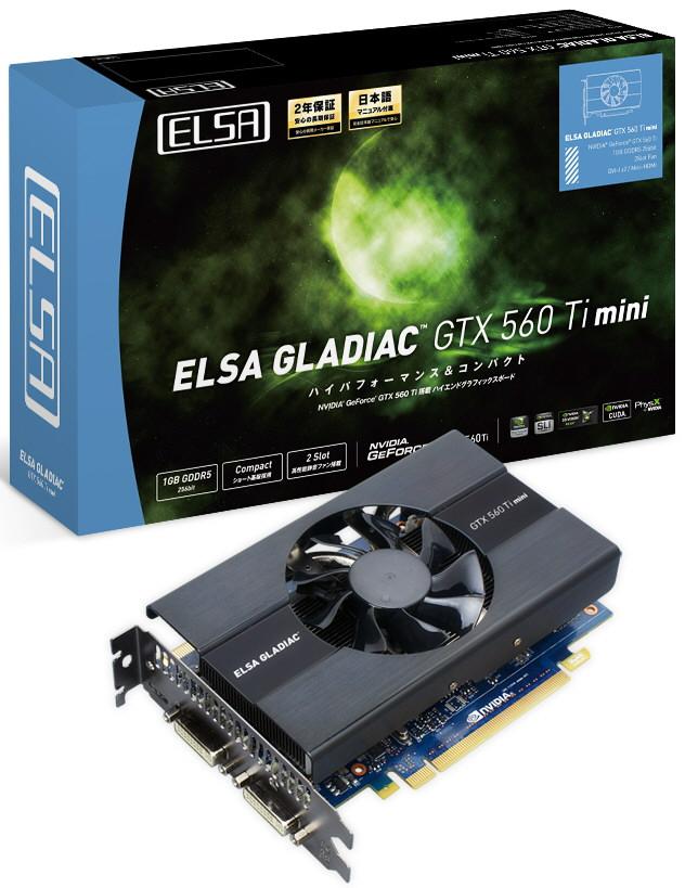 Media asset in full size related to 3dfxzone.it news item entitled as follows: ELSA realizza la video card GLADIAC GeForce GTX 560 Ti mini | Image Name: news15780_1.jpg