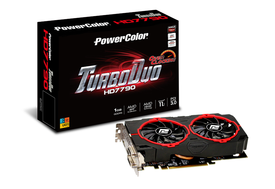 Immagine pubblicata in relazione al seguente contenuto: La video card PowerColor TurboDuo HD7790 1GB GDDR5 OC | Nome immagine: news19443_PowerColor-TurboDuo-HD7790-1GB-GDDR5-OC_2.jpg