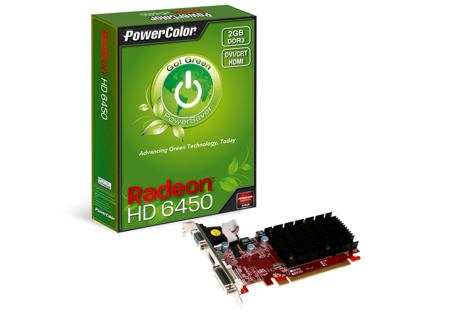 Immagine pubblicata in relazione al seguente contenuto: PowerColor Radeon HD 6450 Go! Green per upgrade low-cost | Nome immagine: news19485_PowerColor-HD-6450-Go-Green_2.jpg