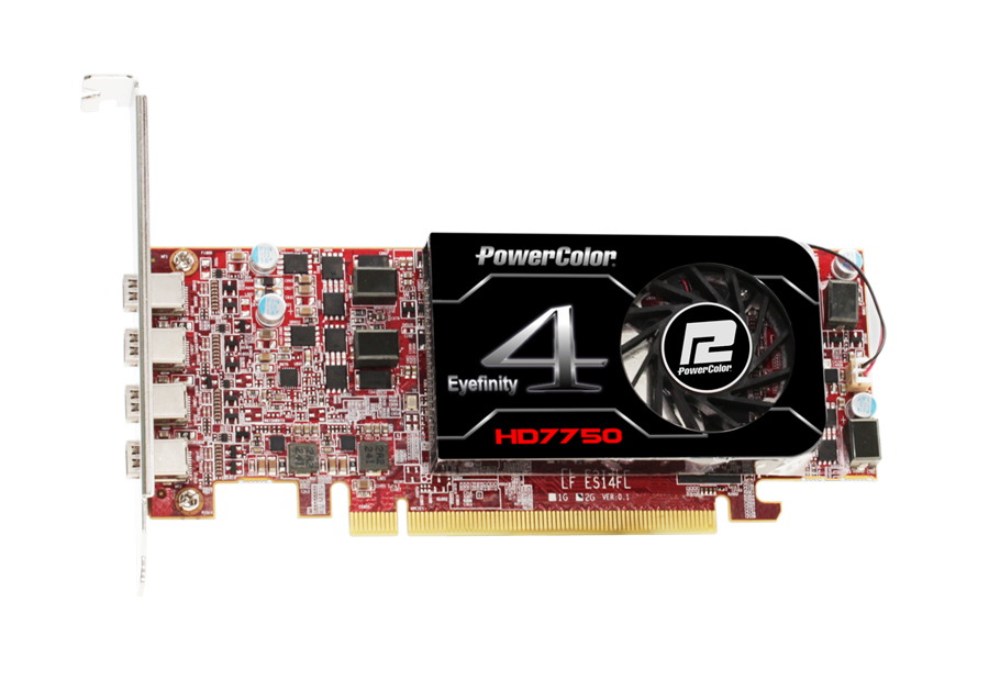 Immagine pubblicata in relazione al seguente contenuto: TUL lancia la video card Powercolor HD7750 Eyefinity 4 LP Edition | Nome immagine: news19622_Powercolor-HD7750-Eyefinity-4_2.jpg