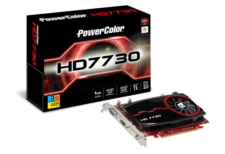 Immagine pubblicata in relazione al seguente contenuto: Da TUL tre PowerColor HD7730 con frame buffer G-DDR5 e DDR3 | Nome immagine: news19893_Powercolor-HD7730-1G-DDR3_1.jpg