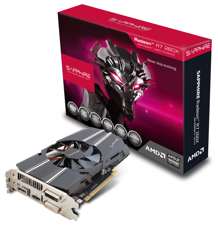 Media asset in full size related to 3dfxzone.it news item entitled as follows: Sapphire annuncia la video card mainstream Radeon R7 260X | Image Name: news20466_Sapphire-R7-260X_1.jpg