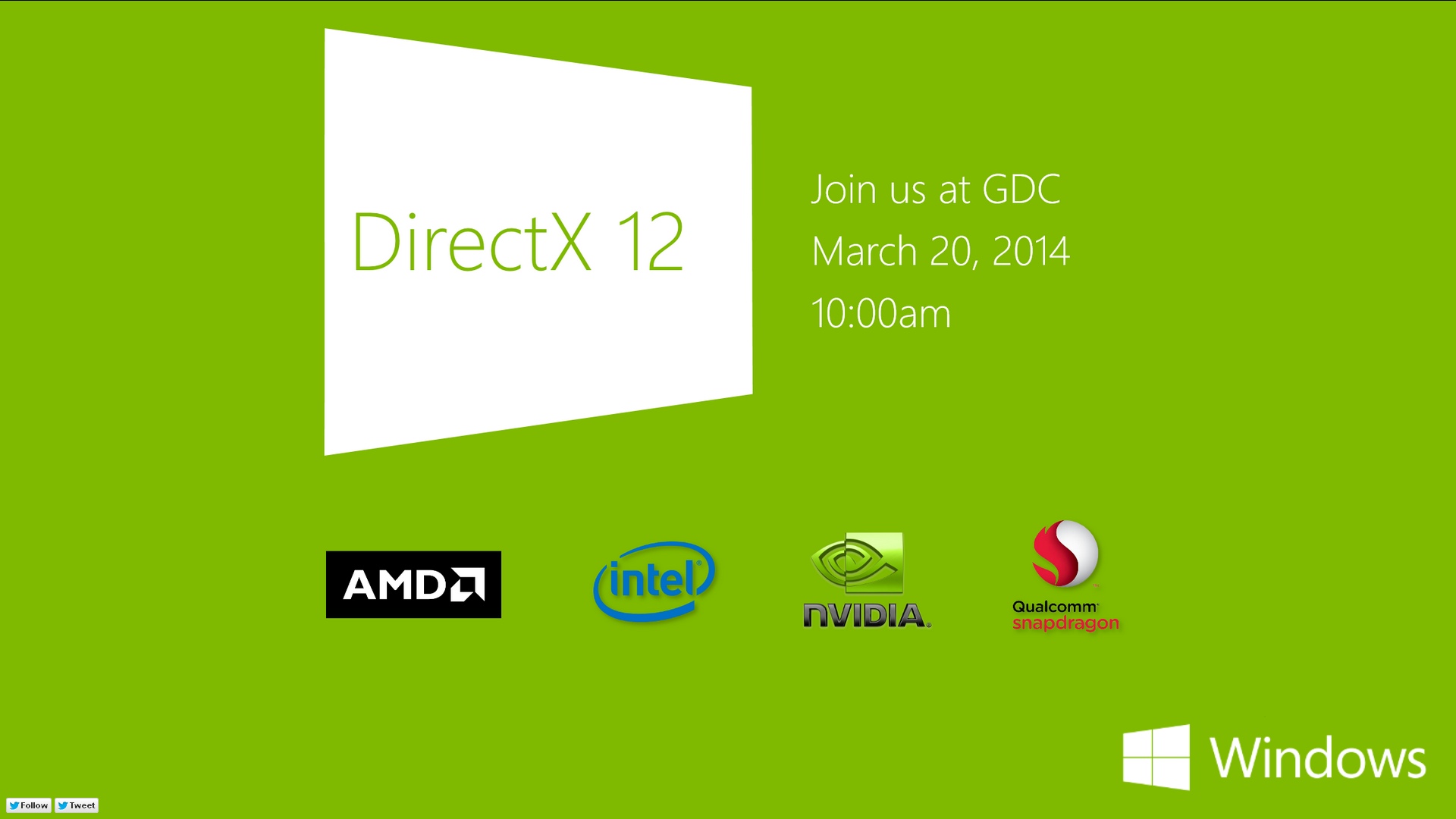 Immagine pubblicata in relazione al seguente contenuto: Microsoft presenter le DirectX 12 alla Game Developers Conference | Nome immagine: news20865_Microsoft-DirectX-12-First-Spot_1.jpg