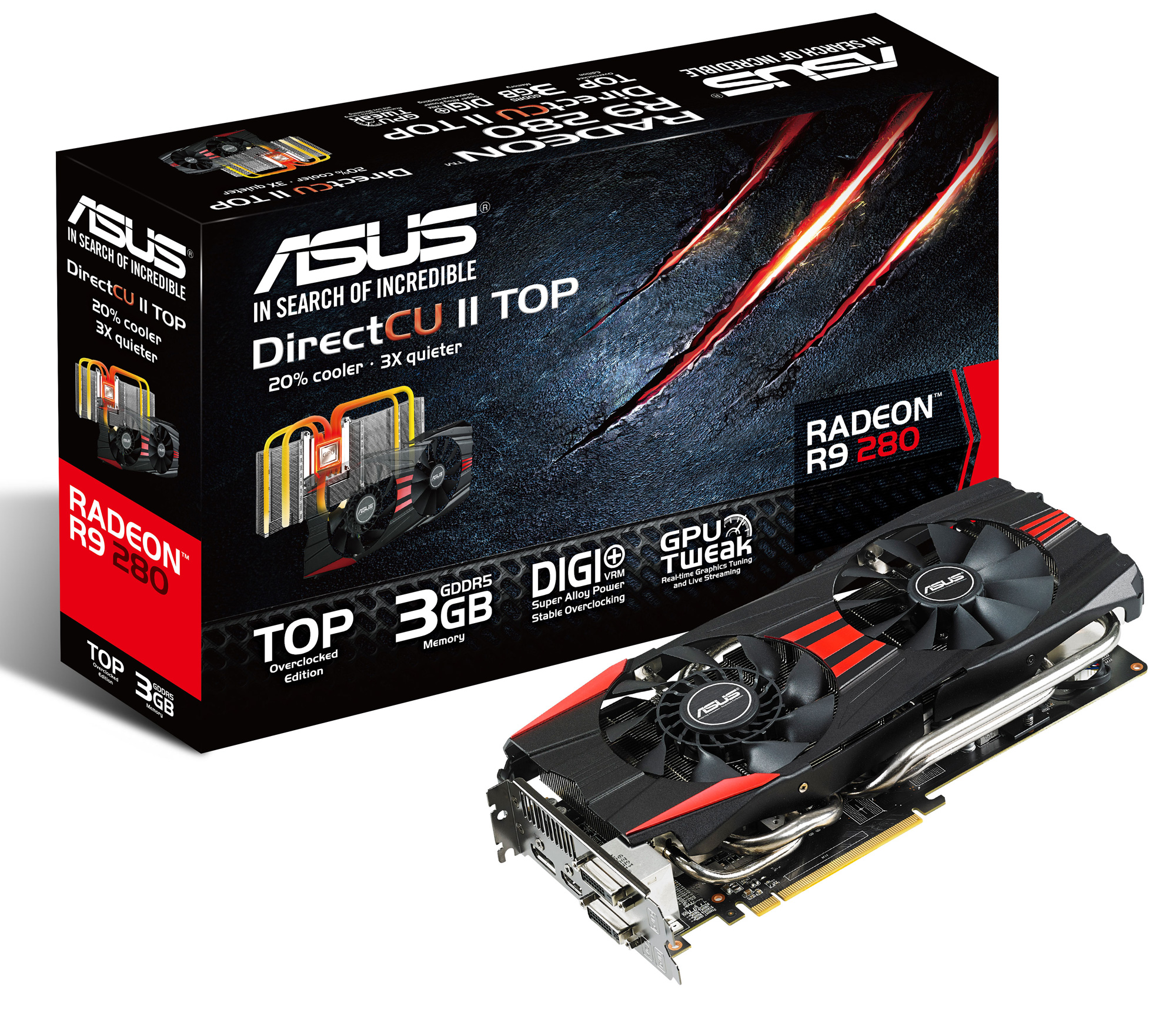 Immagine pubblicata in relazione al seguente contenuto: ASUS annuncia la linea di card non reference R9 280 DirectCU II | Nome immagine: news20876_asus-r9-280-directcu-ii_3.jpg