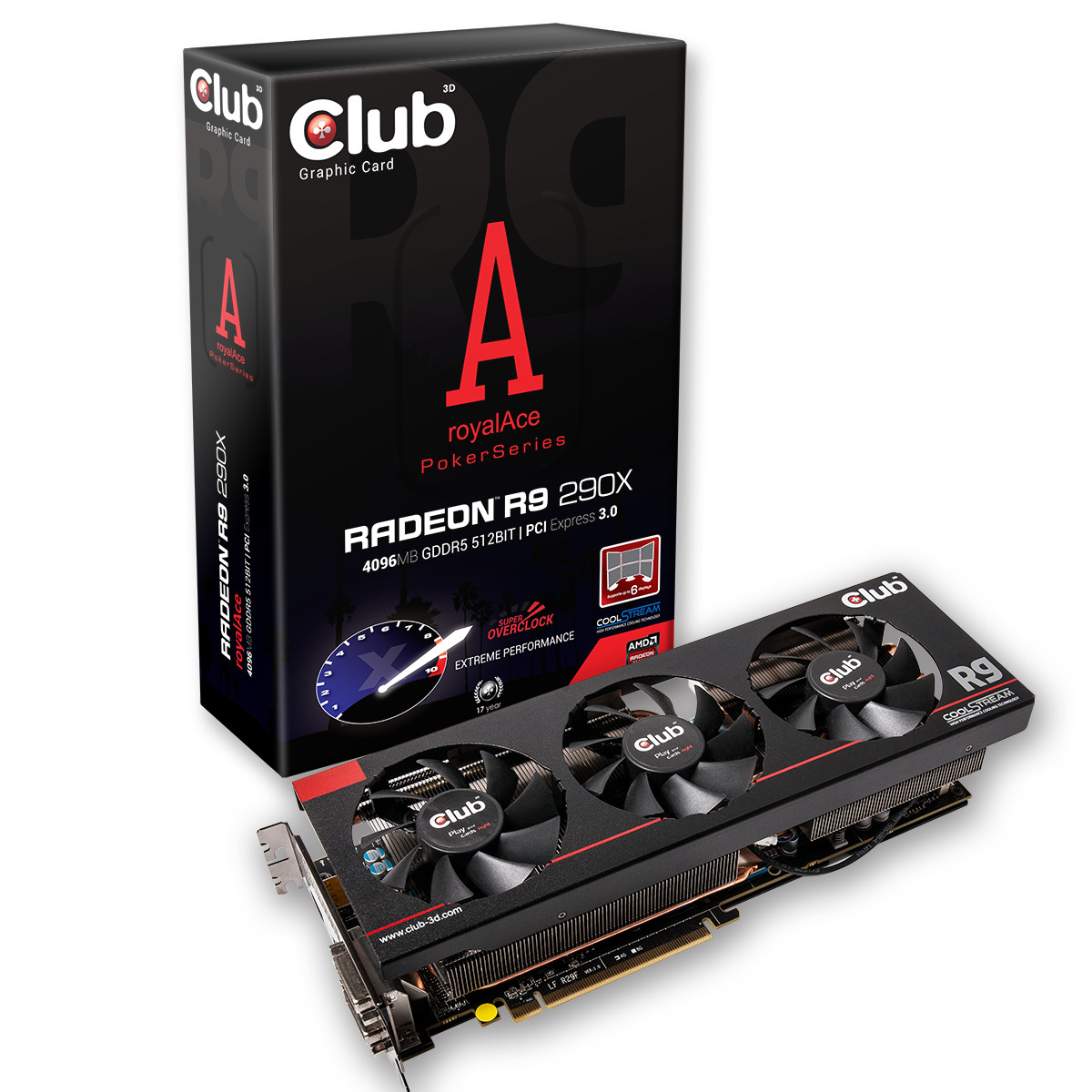 Immagine pubblicata in relazione al seguente contenuto: Club 3D introduce la card non reference Radeon R9 290X royalAce | Nome immagine: news20887_Club-3D-Radeon-R9-290X-royalAce_1.jpg