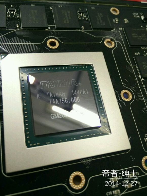 Immagine pubblicata in relazione al seguente contenuto: Prime foto della Geforce GTX TITAN II con GPU Maxwell GM200? | Nome immagine: news22115_NVIDIA-GPU-GM200_1.jpg