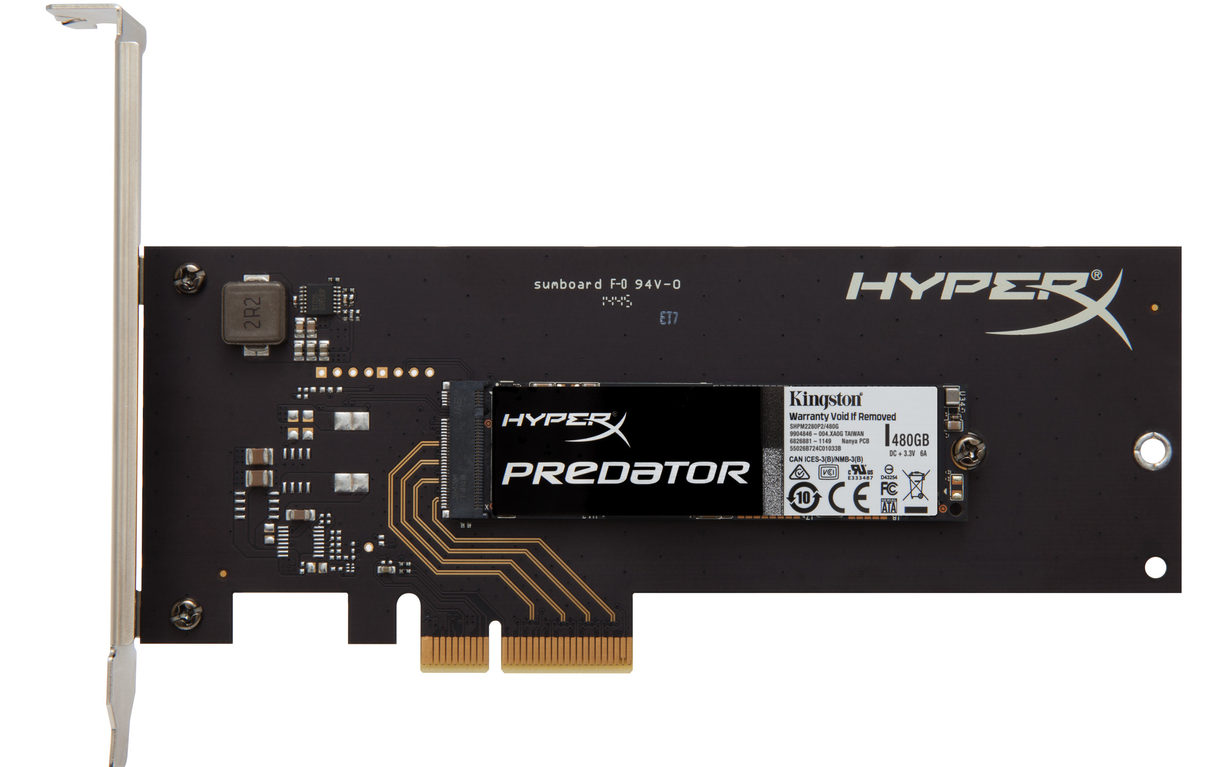 Immagine pubblicata in relazione al seguente contenuto: Kingston lancia i drive a stato solido PCI-Express HyperX Predator | Nome immagine: news22377_HyperX-Predator-PCIe-SSD_1.jpg