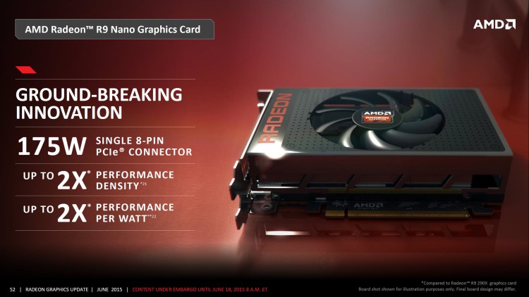 Media asset in full size related to 3dfxzone.it news item entitled as follows: AMD conferma il periodo di lancio della video card Radeon R9 Nano | Image Name: news22875_Radeon-R9-Nano_1.jpg