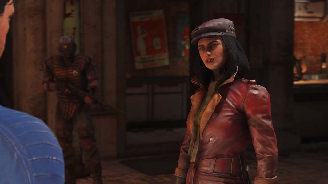 Immagine pubblicata in relazione al seguente contenuto: Bethesda svela scene di gioco inedite di Fallout 4 con la reporter Piper | Nome immagine: news23226_Fallout-4-Screenshot_1.jpg