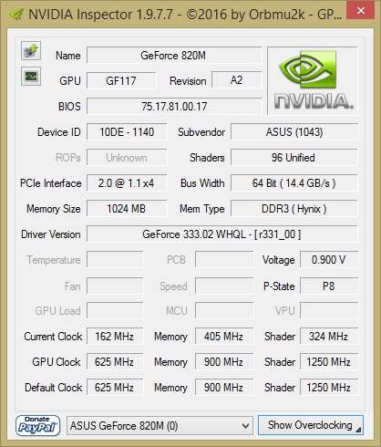 Immagine pubblicata in relazione al seguente contenuto: GeForce Monitoring & Overclocking Tools: NVIDIA Inspector 1.9.7.7 | Nome immagine: news24979_NVIDIA-Inspector-Screenshot_1.jpg