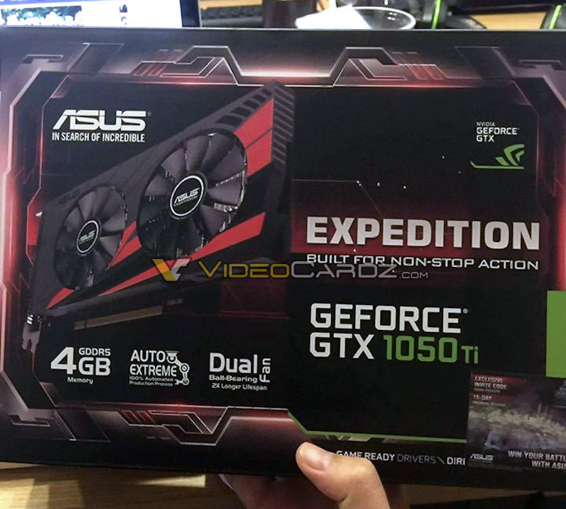 Media asset in full size related to 3dfxzone.it news item entitled as follows: Foto della video card non reference GeForce GTX 1050 Ti Expedition di ASUS | Image Name: news25069_ASUS-GeForce-GTX-1050-Ti-Expedition_1.jpg