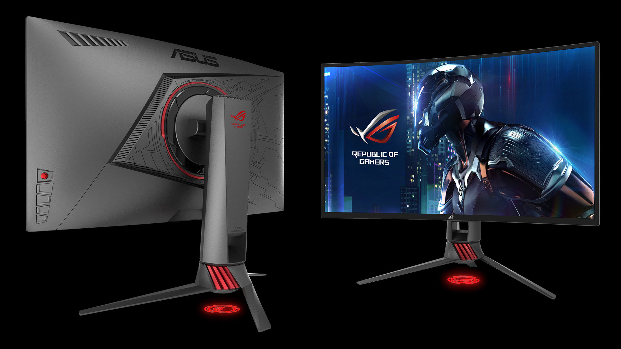 Immagine pubblicata in relazione al seguente contenuto: ASUS mostra i gaming monitor ROG Swift PG27UQ, Swift PG258Q e Strix XG27VQ | Nome immagine: news25593_ASUS-ROG-Strix-XG27VQ_1.jpg