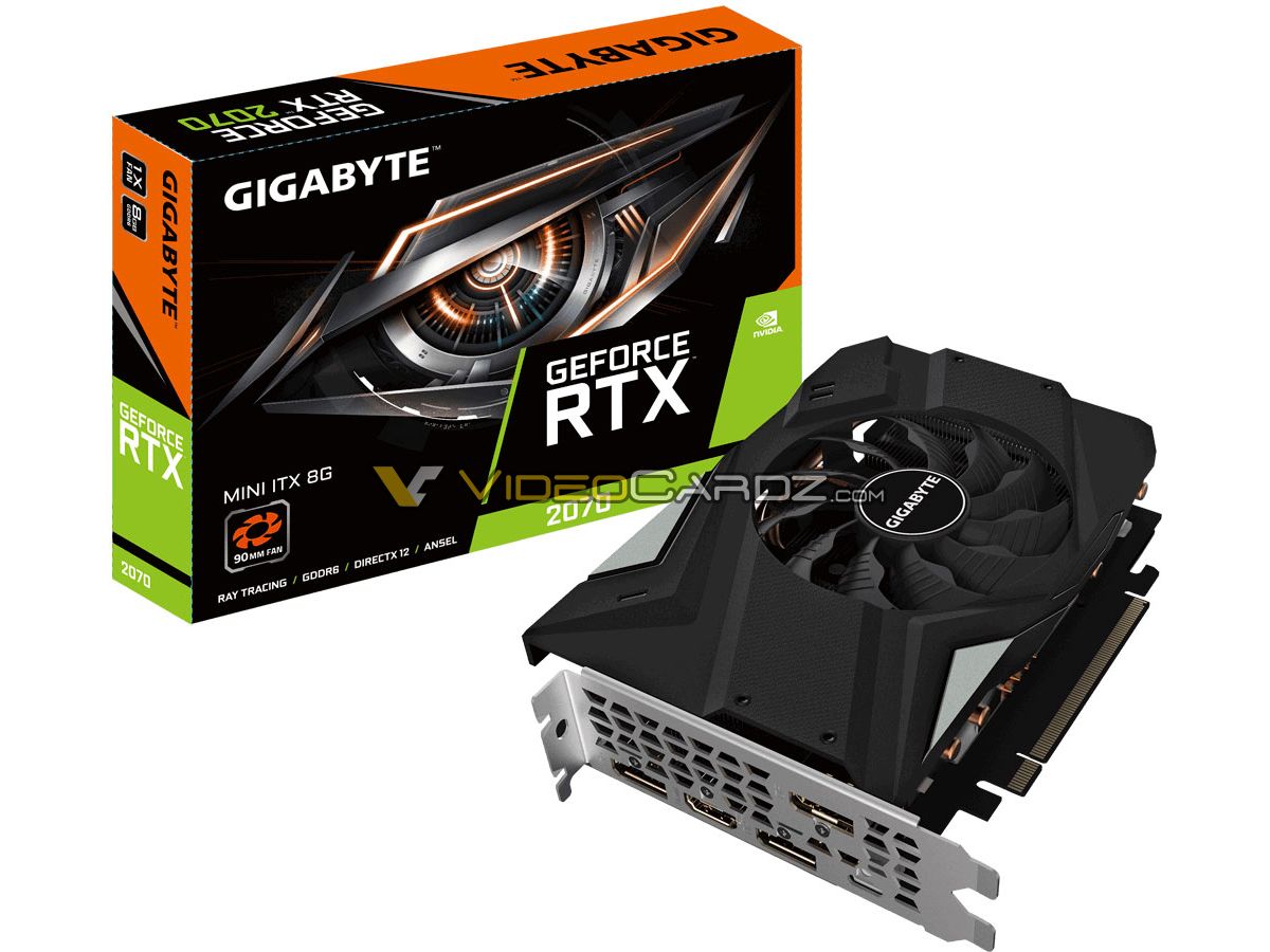 Immagine pubblicata in relazione al seguente contenuto: GIGABYTE prepara il lancio della video card GeForce RTX 2070 MINI ITX 8GB | Nome immagine: news29015_GIGABYTE-GeForce-RTX-2070-MINI-ITX-8GB_1.jpg