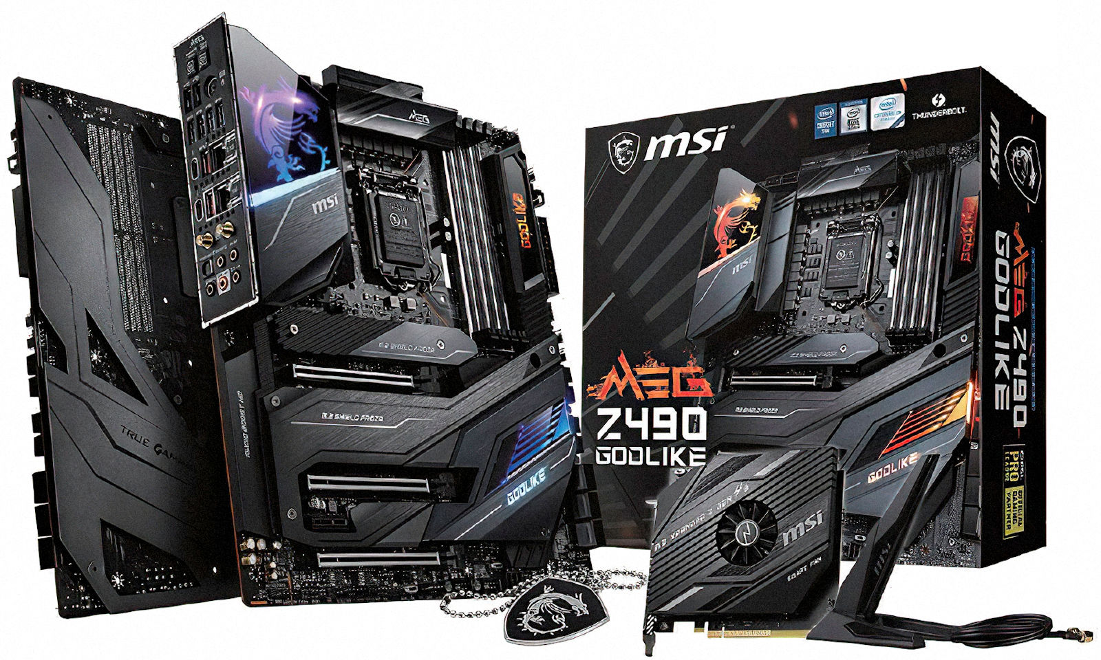 Immagine pubblicata in relazione al seguente contenuto: Foto leaked della top gaming motherboard MEG Z490 GODLIKE di MSI | Nome immagine: news30664_MSI-MEG-Z490-GODLIKE_1.jpg