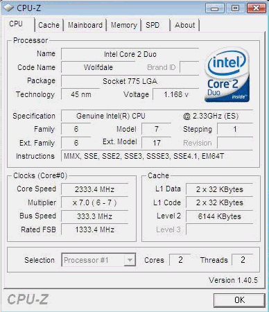 Immagine pubblicata in relazione al seguente contenuto: Wolfdale, il Core 2 Duo a 45nm, batte nettamente l'E6550 | Nome immagine: news5417_1.png