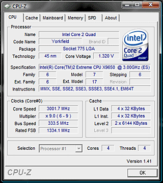 Immagine pubblicata in relazione al seguente contenuto: CPU Intel Yorkfield a 45nm su P5W64WS Pro (chip-set 975X) | Nome immagine: news6248_0.png