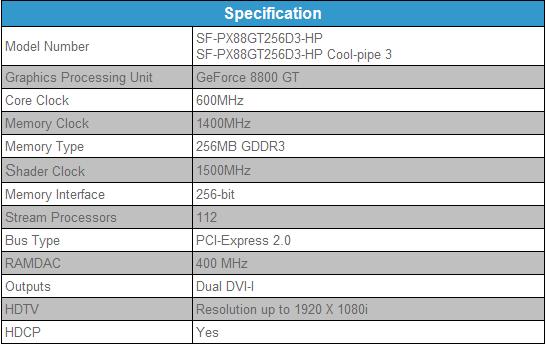 Media asset in full size related to 3dfxzone.it news item entitled as follows: Sparkle annuncia due schede video GeForce 8800 GT 256Mb | Image Name: news6279_2.jpg