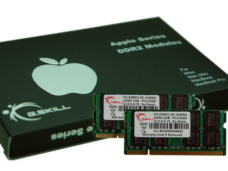 Immagine pubblicata in relazione al seguente contenuto: G.Skill lancia una linea di SO-DIMM DDR2 per i Mac di Apple | Nome immagine: news6653_2.jpg