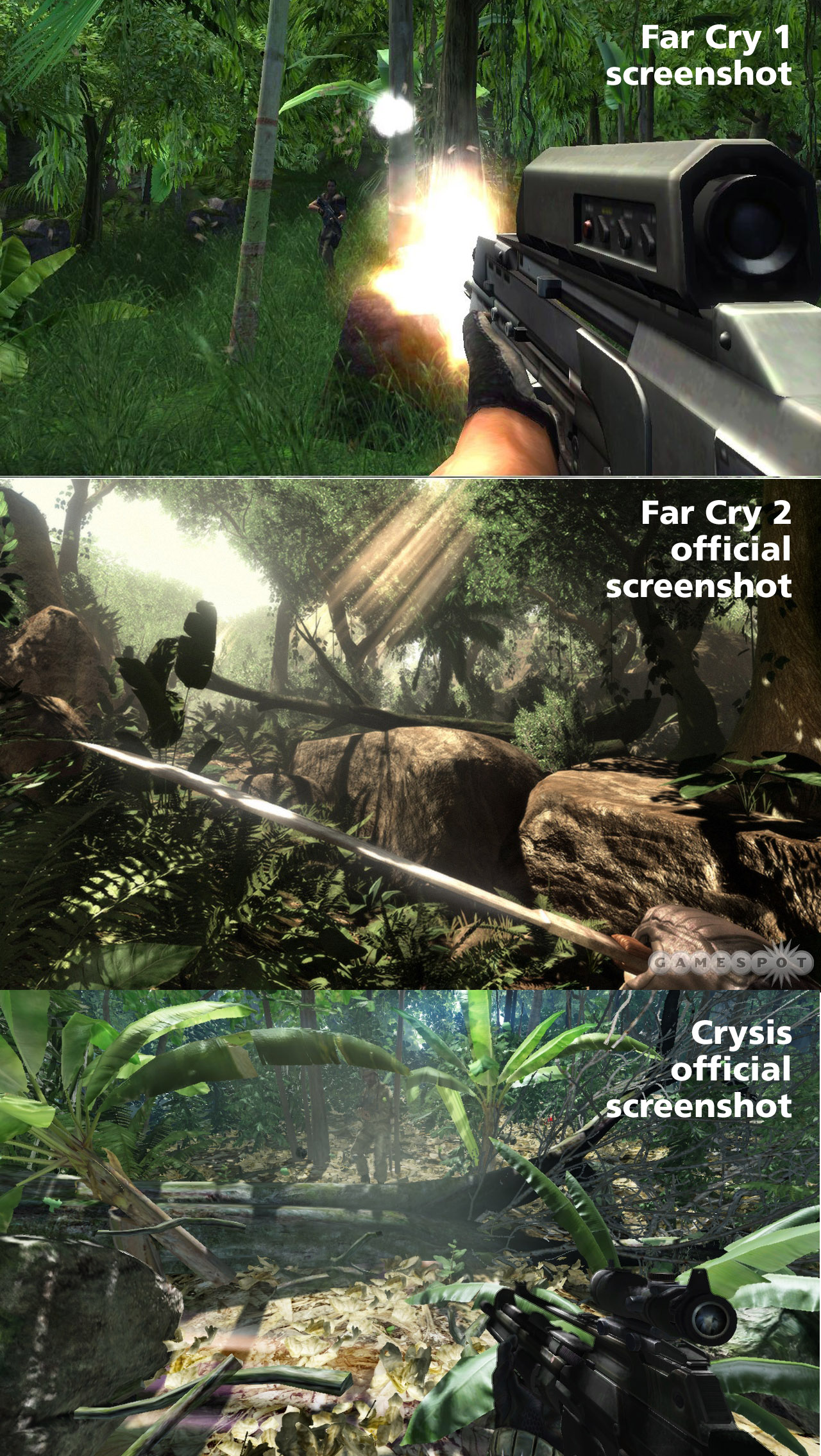 Media asset in full size related to 3dfxzone.it news item entitled as follows: Ubisoft, Far Cry vs Crysis vs Far Cry 2 a colpi di screenshot | Image Name: news6698_1.jpg