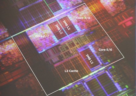 Immagine pubblicata in relazione al seguente contenuto: Dunnington, in foto il die della nuova cpu Xeon a 6 core di Intel | Nome immagine: news7027_1.jpg