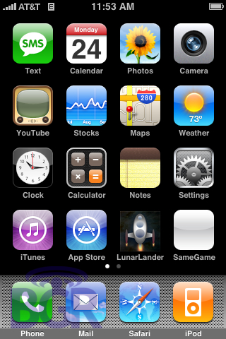 Immagine pubblicata in relazione al seguente contenuto: Apple, disponibili gli screenshot dell'iPhone con il firmware 2.0 | Nome immagine: news7144_1.jpg