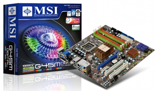 Media asset in full size related to 3dfxzone.it news item entitled as follows: MSI lancia la motherboard G45M Digital, una mATX con DrMOS | Image Name: news9147_1.jpg