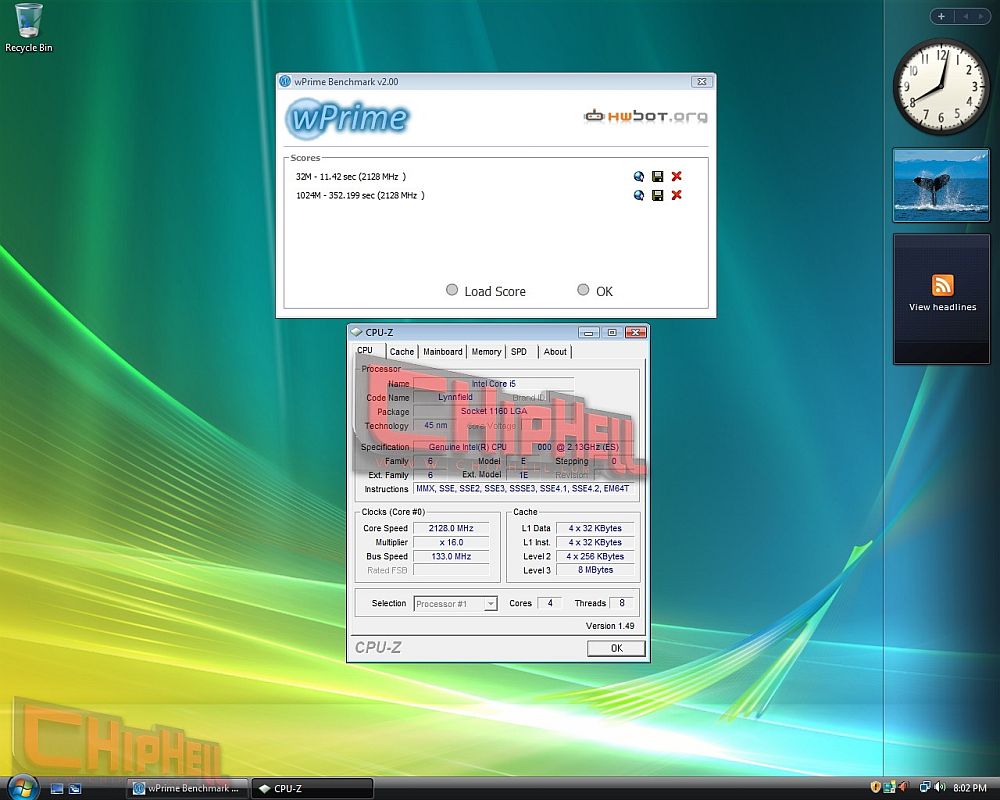 Media asset in full size related to 3dfxzone.it news item entitled as follows: Intel, primi benchmark del processore Core i5 aka Lynnfield | Image Name: news9178_2.jpg