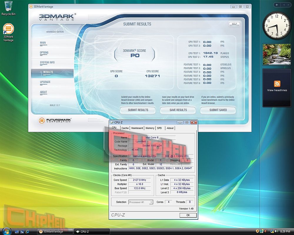 Media asset in full size related to 3dfxzone.it news item entitled as follows: Intel, primi benchmark del processore Core i5 aka Lynnfield | Image Name: news9178_5.jpg