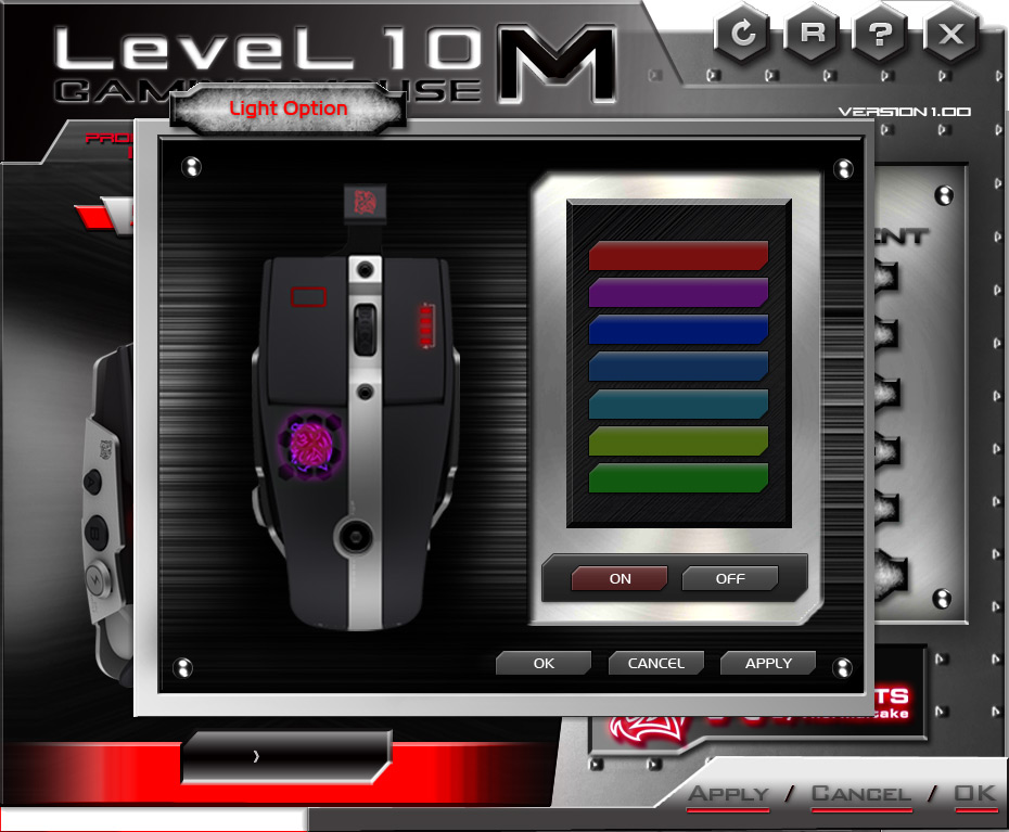 Risorsa grafica - foto, screenshot o immagine in genere - relativa ai contenuti pubblicati da hwsetup.it | Nome immagine: thermaltake_level10_software_light.jpg