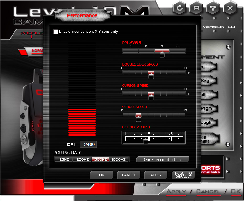 Risorsa grafica - foto, screenshot o immagine in genere - relativa ai contenuti pubblicati da hwsetup.it | Nome immagine: thermaltake_level10_software_performance.jpg