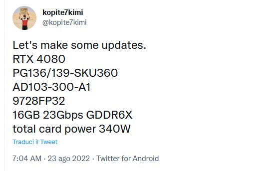 Media asset in full size related to 3dfxzone.it news item entitled as follows: La GeForce RTX 4080 potrebbe avere GDDR6X da 23Gbps e un TBP di 340W | Image Name: news33582_GeForce-RTX-3080_2.jpg