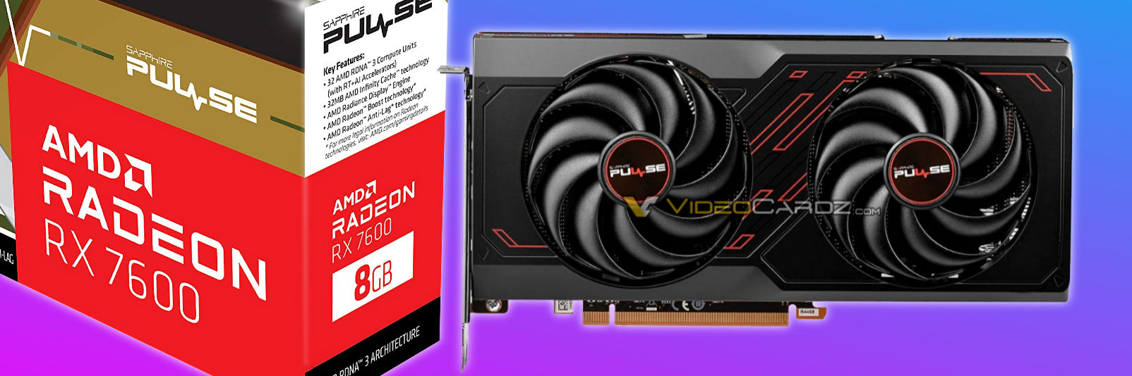 Media asset in full size related to 3dfxzone.it news item entitled as follows: Dopo il bundle sono on line le foto della Radeon RX 7600 PULSE 8GB di SAPPHIRE | Image Name: news34470_SAPPHIRE-Radeon-RX-7600-PULSE_1.jpg