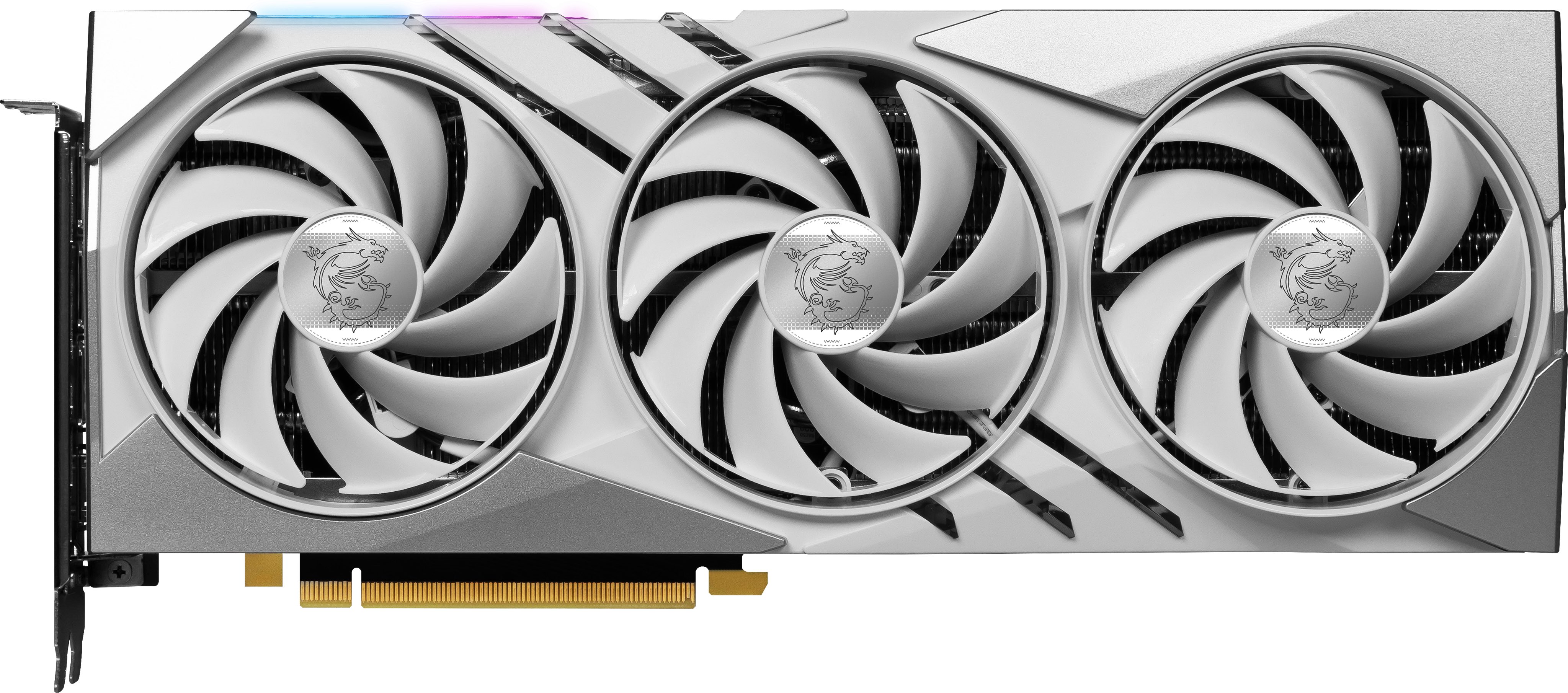 Media asset in full size related to 3dfxzone.it news item entitled as follows: Foto e data di lancio della GeForce RTX 4060 Ti GAMING X SLIM WHITE 16G di MSI | Image Name: news34639_MSI-GeForce-RTX-4060-Ti-GAMING-X-SLIM-WHITE-16G_1.jpg