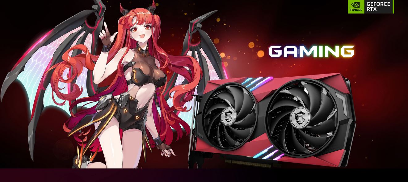 Immagine pubblicata in relazione al seguente contenuto: MSI introduce la video card non reference GeForce RTX 4060 GAMING 8G MLG | Nome immagine: news34955_MSI-GeForce-RTX-4060-GAMING-8G-MLG_1.jpg