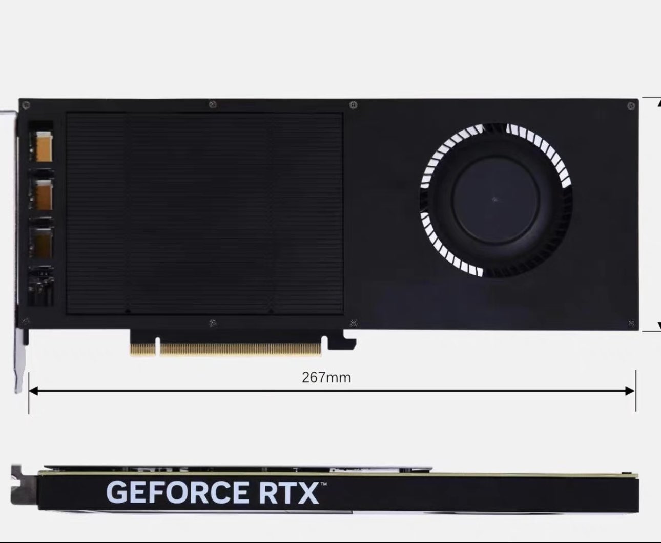 Media asset in full size related to 3dfxzone.it news item entitled as follows: Foto di una video card NVIDIA GeForce RTX 4060 Ti 16GB con cooler a single-slot | Image Name: news34963_GeForce-RTX-4060-Ti-16GB_Sigle-Slot_1.jpg