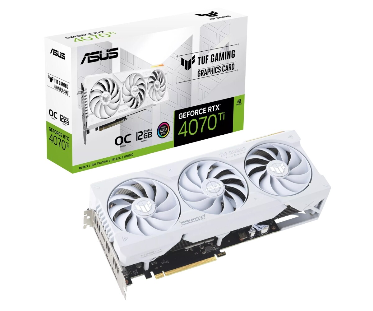 Immagine pubblicata in relazione al seguente contenuto: ASUS introduce la video card TUF Gaming GeForce RTX 4070 Ti White OC Edition | Nome immagine: news34970_ASUS_TUF-Gaming-GeForce-RTX-4070-Ti-White-OC-Edition_4.jpg