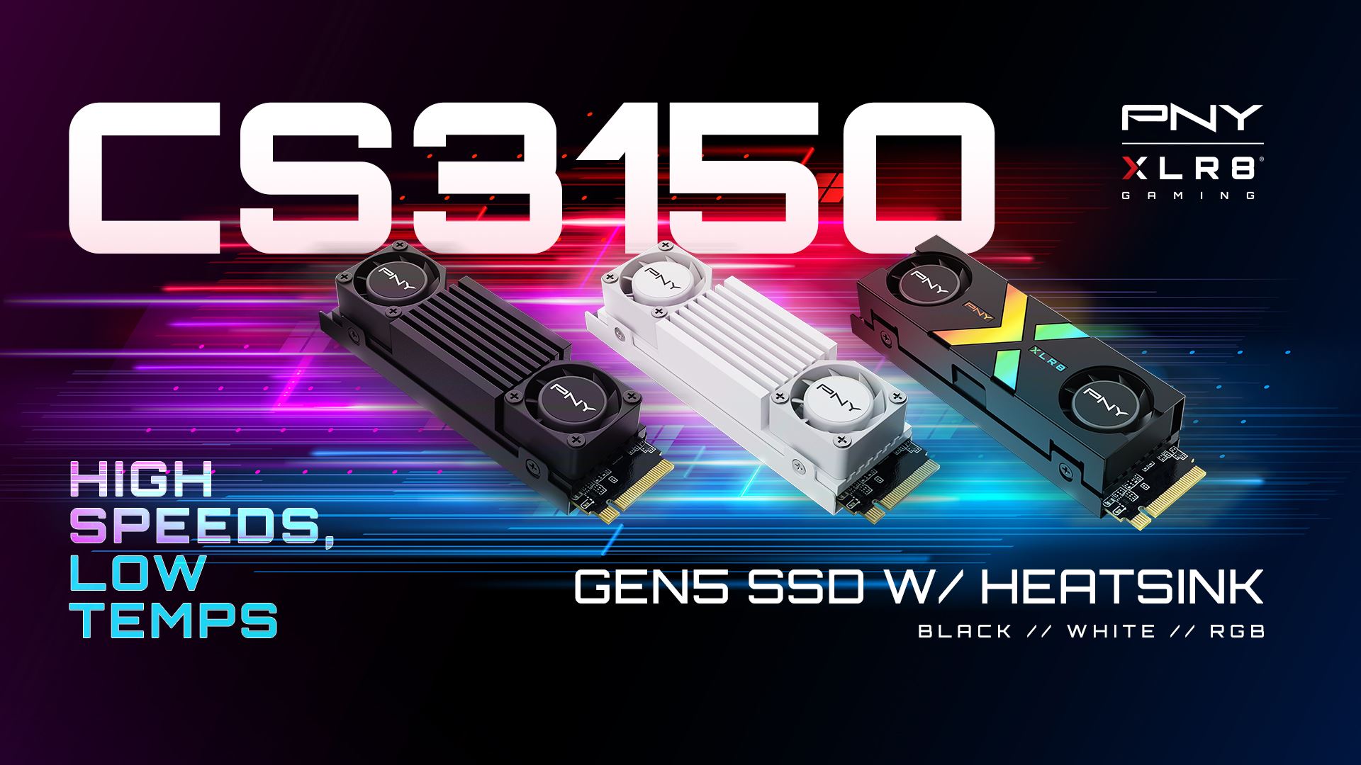 Immagine pubblicata in relazione al seguente contenuto: PNY annuncia gli SSD NVMe M.2 PCIe Gen 5 x4 CS3150 per gamer e creator | Nome immagine: news35019_PNY-CS3150_SSD_3.jpg