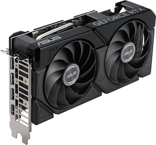 Immagine pubblicata in relazione al seguente contenuto: Foto della video card non reference GeForce RTX 4070 SUPER Dual OC di ASUS | Nome immagine: news35149_GeForce-RTX-4070-SUPER-Dual-OC_1.png