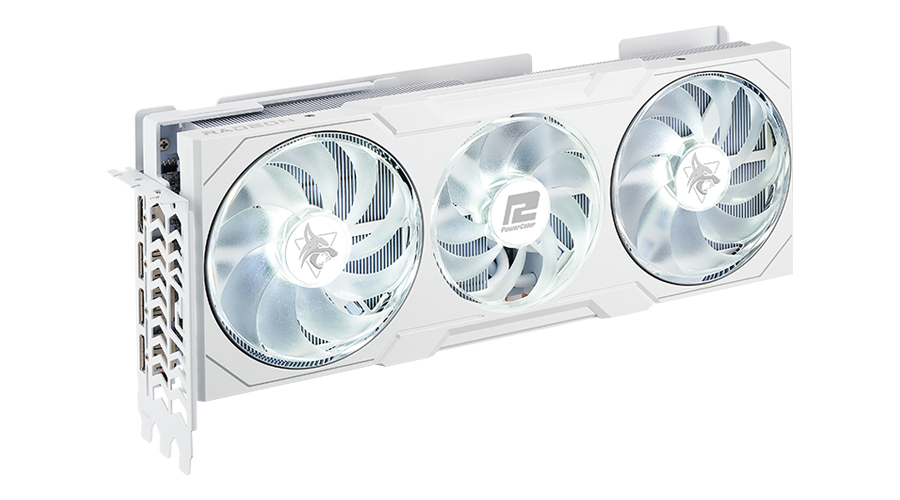 Immagine pubblicata in relazione al seguente contenuto: PowerColor lancia la video card Radeon RX 7900 XT Hellhound Spectral White | Nome immagine: news35300_PowerColor-Radeon-RX-7900-XT-Hellhound-Spectral-White-Edition_1.png