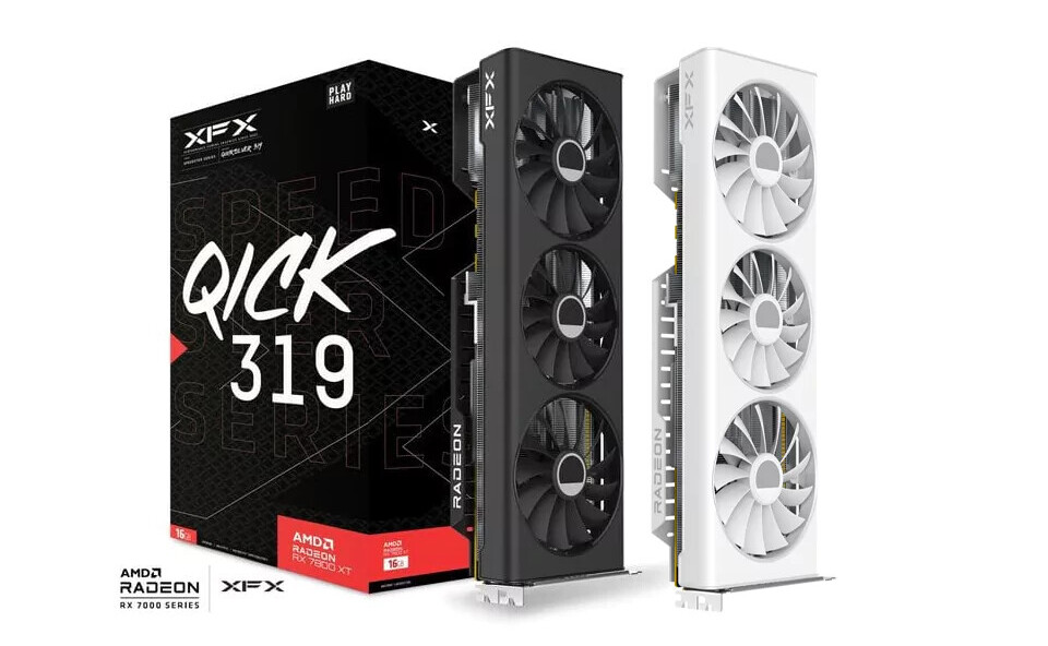 Media asset in full size related to 3dfxzone.it news item entitled as follows: XFX realizza la video card Radeon RX 7800 XT Speedster QICK 319 White Edition | Image Name: news35318_XFX-Radeon-RX-7800-XT-Speedster-QICK-319-White-Edition_1.jpg