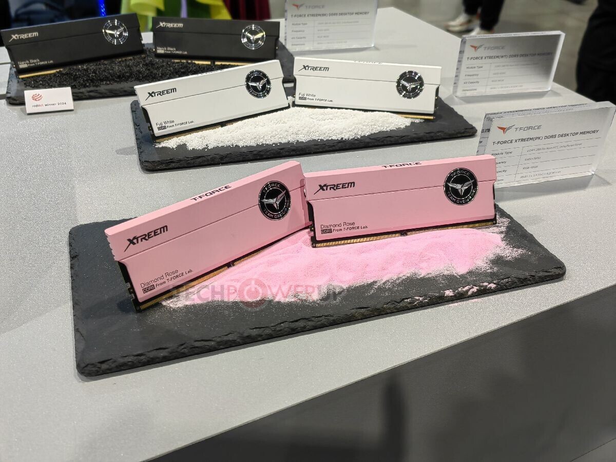 Immagine pubblicata in relazione al seguente contenuto: Overclock: Team Group mostra moduli di RAM DDR5 T-Force Xtreem di colore rosa | Nome immagine: news35670_Team-Group_T-Force-Xtreem-DDR5_Pink_1.jpg