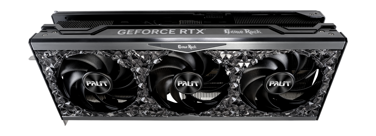 Media asset in full size related to 3dfxzone.it news item entitled as follows: Palit introduce la video card GeForce RTX 4070 Ti SUPER GameRock OmniBlack | Image Name: news35696_Palit-GeForce-RTX-4070-Ti-SUPER-GameRock-OmniBlack_2.png