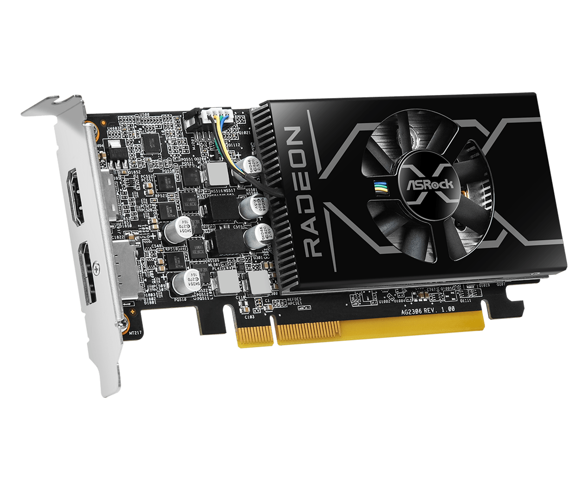 Immagine pubblicata in relazione al seguente contenuto: ASRock introduce la video card AMD Radeon RX 6400 Low Profile 4GB | Nome immagine: news35731_ASRock_AMD-Radeon-RX-6400-Low-Profile-4GB_1.png